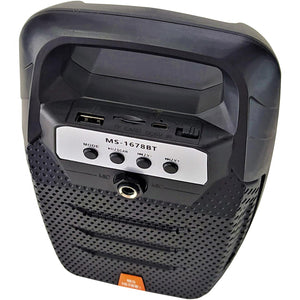 Bocina Portatil MS-1678BT 3" Bluetooth USB Negro OPEN BOX