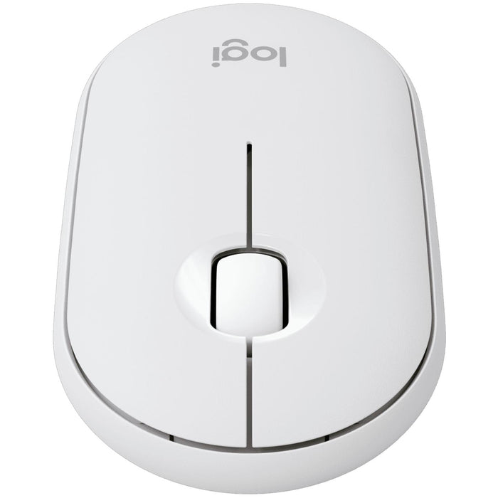 Mouse Inalambrico LOGITECH PEBBLE M350s Bluetooth 4000DPI Blanco 910-007047