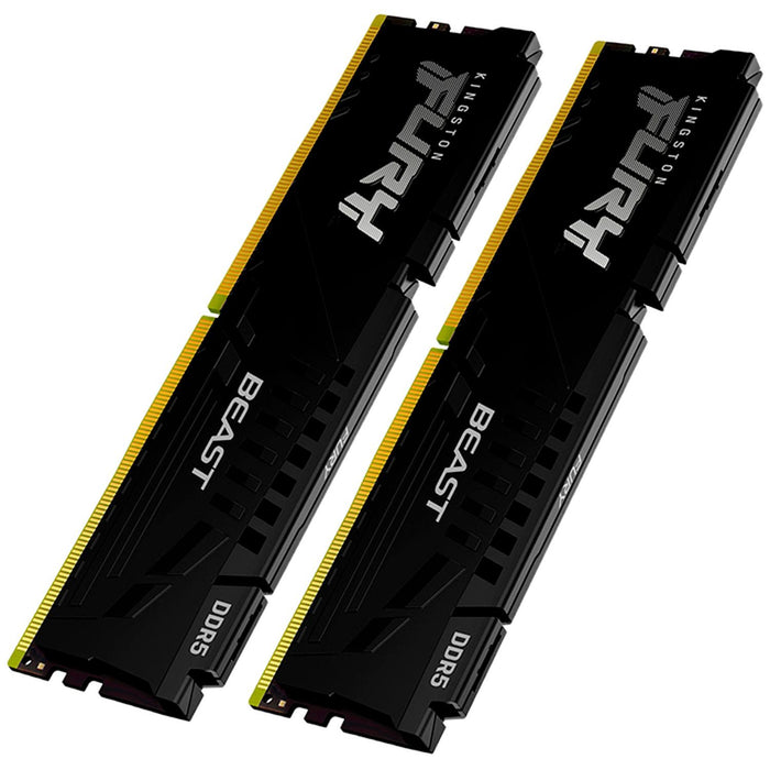 Memoria RAM DDR5 64GB 5600MT/s KINGSTON FURY BEAST 2x32GB Negro KF556C36BBEK2-64