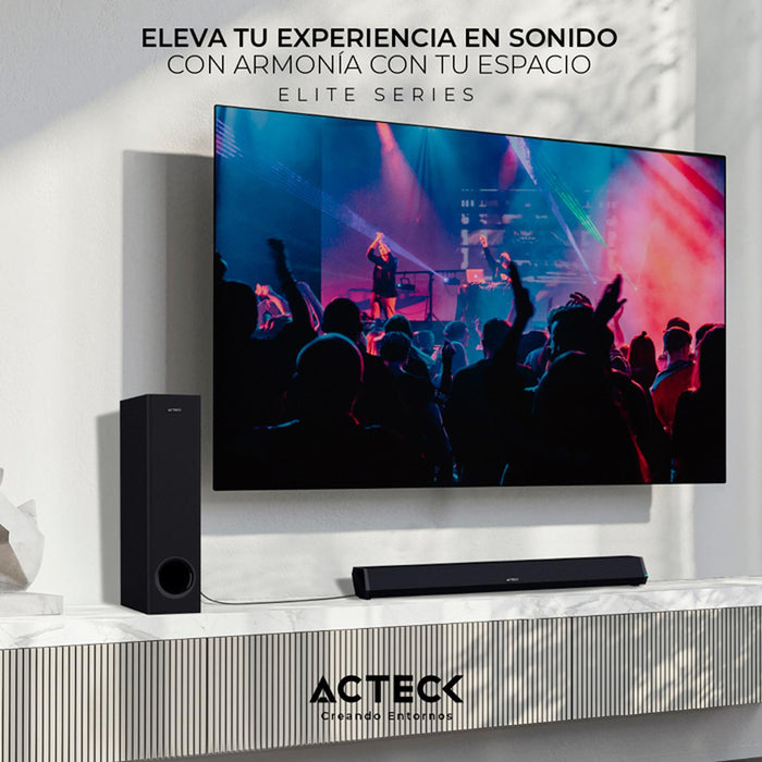 Barra de Sonido ACTECK DYNAMIC TRIM BS670 Subwoofer Alambrico 70w Negro AC-935913