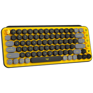 Teclado Inalambrico LOGITECH POP Keys Mecanico Bluetooth USB Amarillo