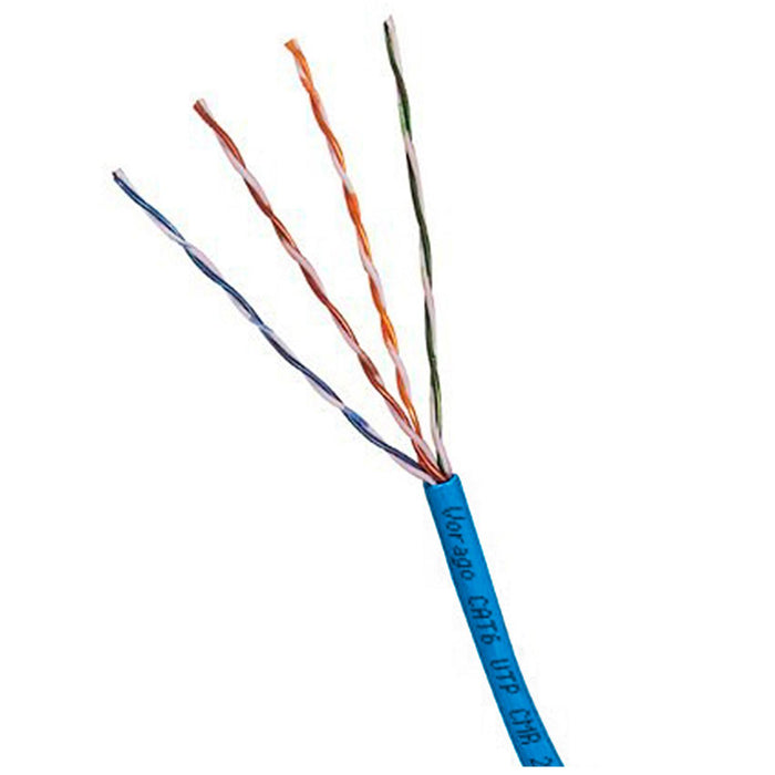 Bobina Cable VORAGO CAB-301 UTP Cat 6 Azul 305 MTS