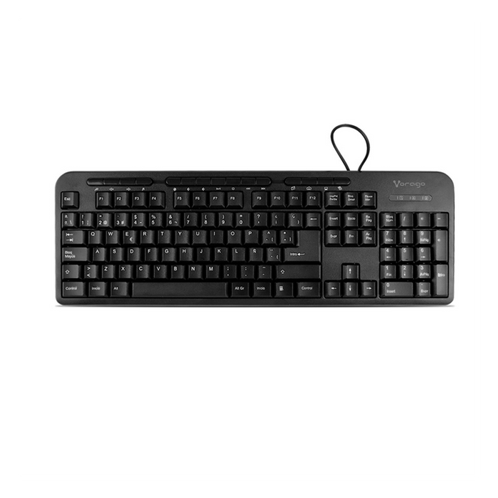 Kit Teclado Mouse multimedia VORAGO KM-107 Alambrico USB