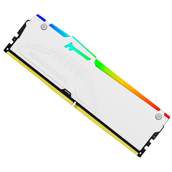 Memoria RAM DDR5 32GB 5600MT/s KINGSTON FURY BEAST RGB 1x32GB Blanco KF556C36BWEA-32