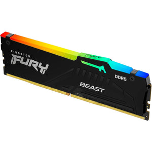 Memoria RAM DDR5 32GB 6000MT/s KINGSTON FURY BEAST RGB 1x32GB Negro KF560C40BBA-32