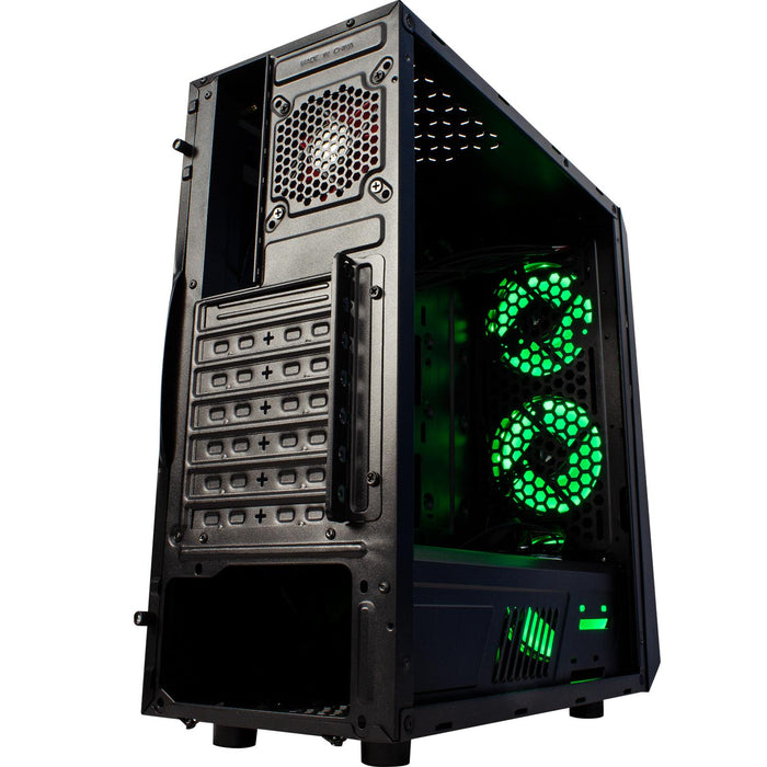 Gabinete Gamer GAME FACTOR CSG502 ATX Acrilico ARGB 4 ventiladores USB 3.0