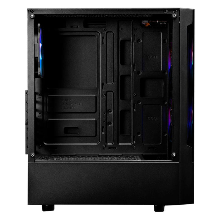 Gabinete Gamer GAMDIAS TALOS E3 ATX 3 Fan Cristal templado