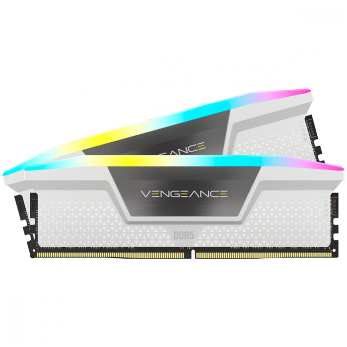 Memoria RAM DDR5 64GB 5200MT/s CORSAIR VENGEANCE RGB 2x32GB Blanco CMH64GX5M2B5200C40W