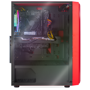 Xtreme PC Gamer Geforce RTX 2060 12GB I5 11400F 16GB SSD 500GB Monitor 23.8 144Hz WIFI Red