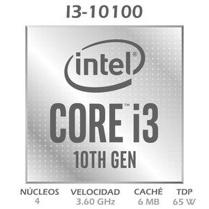 Procesador INTEL Core I3 10100 1200 3.6GHz 6MB BX8070110100