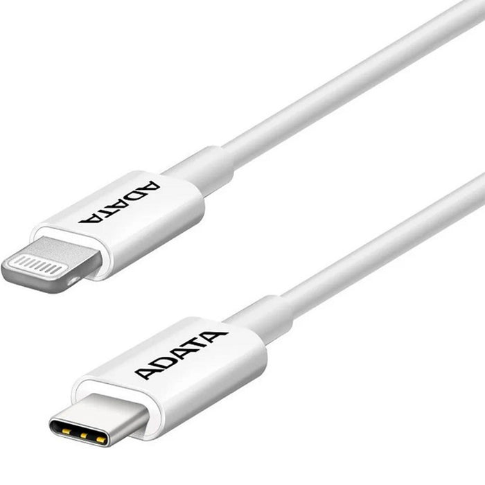 Cable USB 2.0 Tipo C ADATA USB-C Lightning Carga Rapida iPhone AMFICPL-1M-CWH