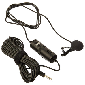 Microfono Lavalier BOYA BY-M1 Omnidireccional 3.5mm + Adaptador a 6.3mm