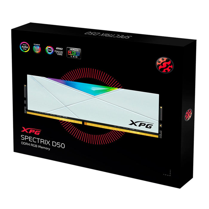 Memoria RAM DDR4 32GB 3600MHz XPG SPECTRIX D50 RGB 1x32GB Blanco AX4U360032G18I-SW50