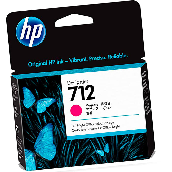 Cartucho HP DESIGNJET 712 Magenta T210 T230 T250 T630 T650 29ML 3ED68A