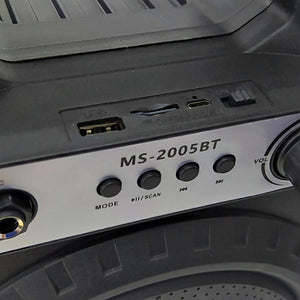 Bocina Bluetooth MS-2005BT 8" Radio FM USB OPEN BOX