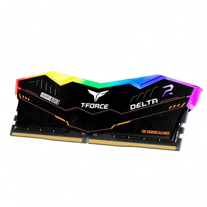 Memoria RAM DDR5 32GB 6000MT/s TEAMGROUP T-FORCE DELTA TUF GAMING ALLIANCE RGB 2x16GB Negro FF5D532G6000HC38ADC01