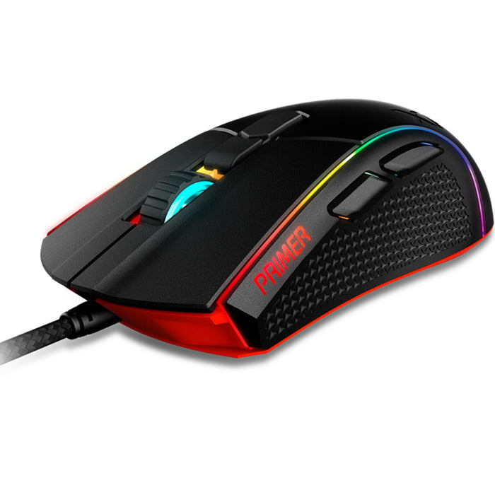 Mouse Gamer XPG PRIMER USB RGB 12000DPI 6 Botones PRIMER-BKCWW