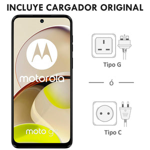 Celular MOTOROLA Moto G14 4G 4GB 128GB 6.5" FHD+ 60 Hz 50 MP Crema + Audifonos Internacional