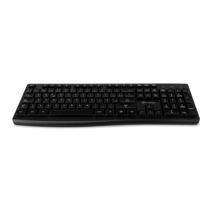 Teclado Inalambrico VORAGO Multimedia Negro KM-200-V2