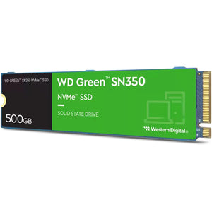 Unidad de Estado Solido SSD M.2 500GB WESTERN DIGITAL Green SN350 NVMe PCIe 3.0 2400/1500 MB/s
