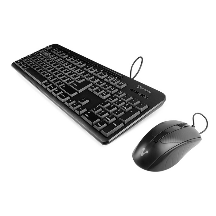 Kit Teclado Mouse multimedia VORAGO KM-107 Alambrico USB