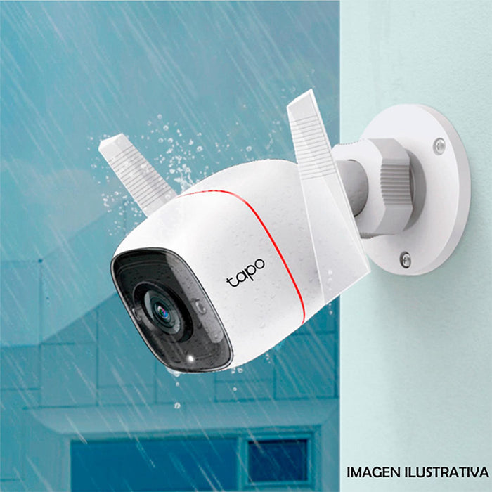 Camara de Seguridad WiFi TP-LINK Tapo C310 3MP Exterior Ultra HD 2.4GHz hasta 4 dias de respaldo en grabacion