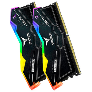 Memoria RAM DDR5 32GB 6000MT/s TEAMGROUP T-FORCE DELTA RGB 2x16GB Negro FF3D532G6000HC38ADC01