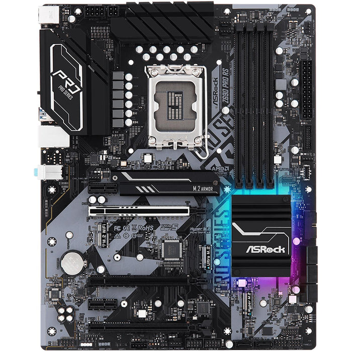 Tarjeta Madre ASROCK Z690 PRO RS LGA 1700 4x DDR4 3x M.2 PCIe 5.0 USB-C ATX