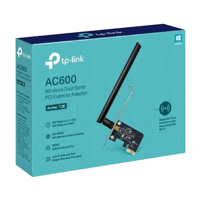 Tarjeta de Red TP-LINK ARCHER T2E PCI Express Wi-Fi 5 AC600 Doble Banda 600MBPS 802.11ac