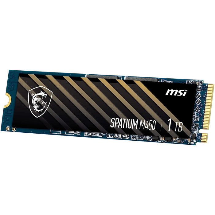 Unidad de Estado Solido SSD M.2 1TB MSI SPATIUM M450 NVMe PCIe 4.0 3600/3000 MB/s