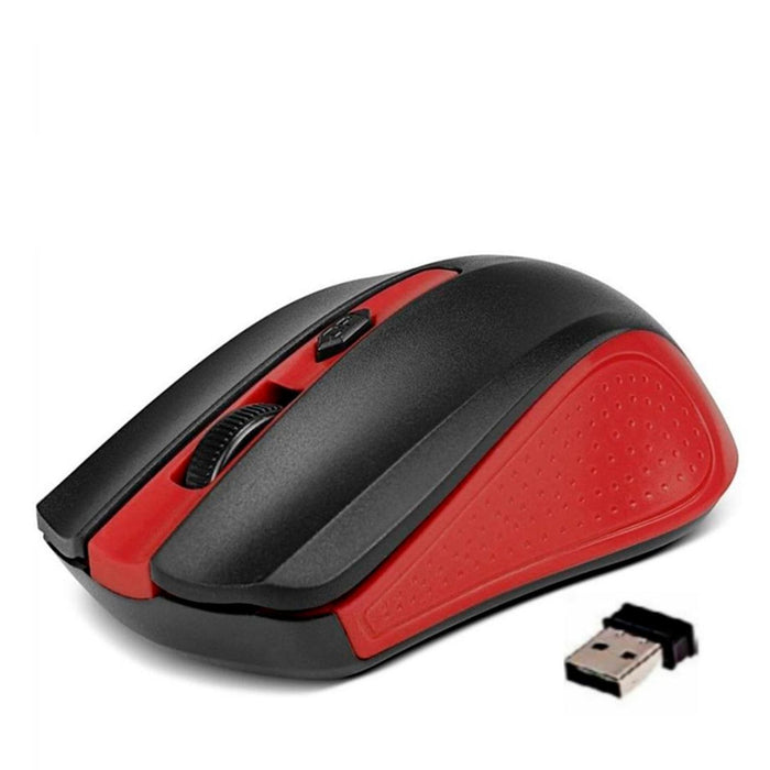 Mouse Inalambrico XTECH Galos 1600DPI 4 Botones Optico Ambidiestro USB Rojo XTM-310RD