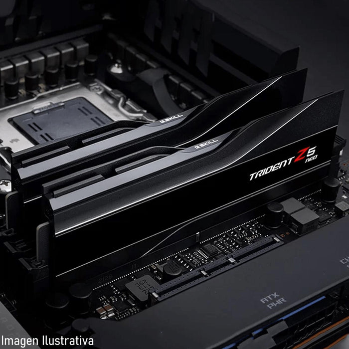 Memoria RAM DDR5 64GB 6000MT/s G.SKILL TRIDENT Z5 NEO 2x32GB Negro F5-6000J3040G32GX2-TZ5N