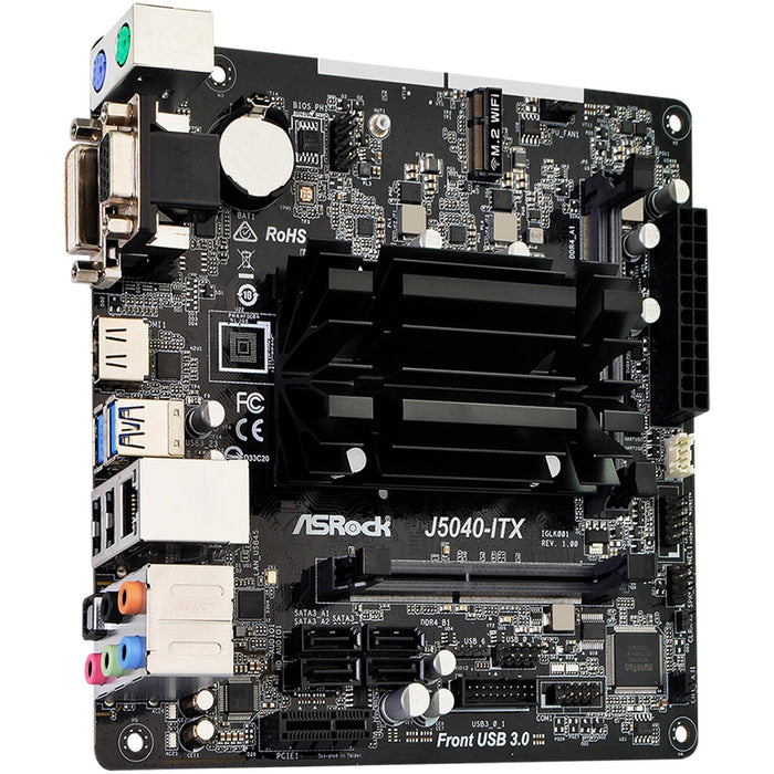 Tarjeta Madre ASROCK J5040-ITX Pentium J5040 2x DDR4 PCIe 2.0 Mini ITX