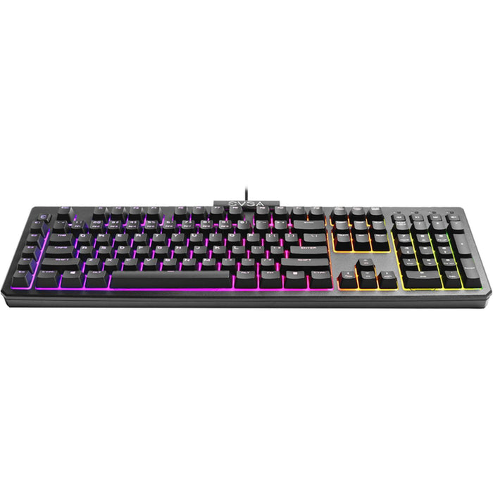 Teclado Gamer EVGA Z12 Membrana RGB USB Resistencia IP32 Ingles