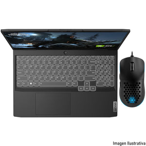 Laptop Gamer LENOVO Gaming 3 GeForce RTX 3050 AMD Ryzen 5 6600H 16GB 512GB SSD 15.6" 120Hz Windows 11 Home + Mouse DXT Gaming Teclado Español