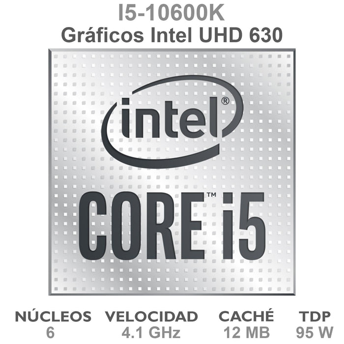 Procesador INTEL Core I5 10600K 3.8 GHz 6 Core 1200 BX8070110600K