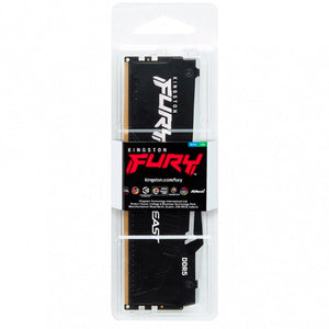 Memoria RAM DDR5 16GB 5200MT/s KINGSTON FURY BEAST RGB 1x16GB Negro KF552C40BBA-16
