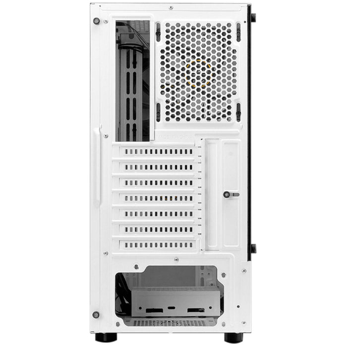 Gabinete Gamer GAMDIAS TALOS E3 WH ATX 3 Fan Cristal templado Blanco