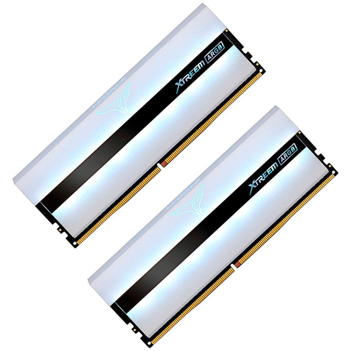 Memoria RAM DDR4 64GB 3200MHz TEAMGROUP T-FORCE XTREEM ARGB 2x32GB Blanco TF13D464G3200HC16CDC01