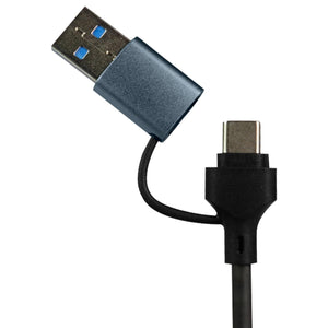 Adaptador Hub USB 4 en 1 VORAGO 3 USB-C 1 USB 3.0 5Gbps Cable 0.5 metros HU-205