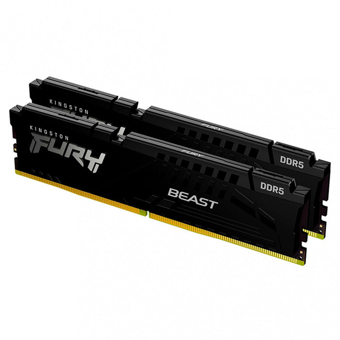 Memoria RAM DDR5 64GB 5600MT/s KINGSTON FURY BEAST 2x32GB Negro KF556C36BBEK2-64