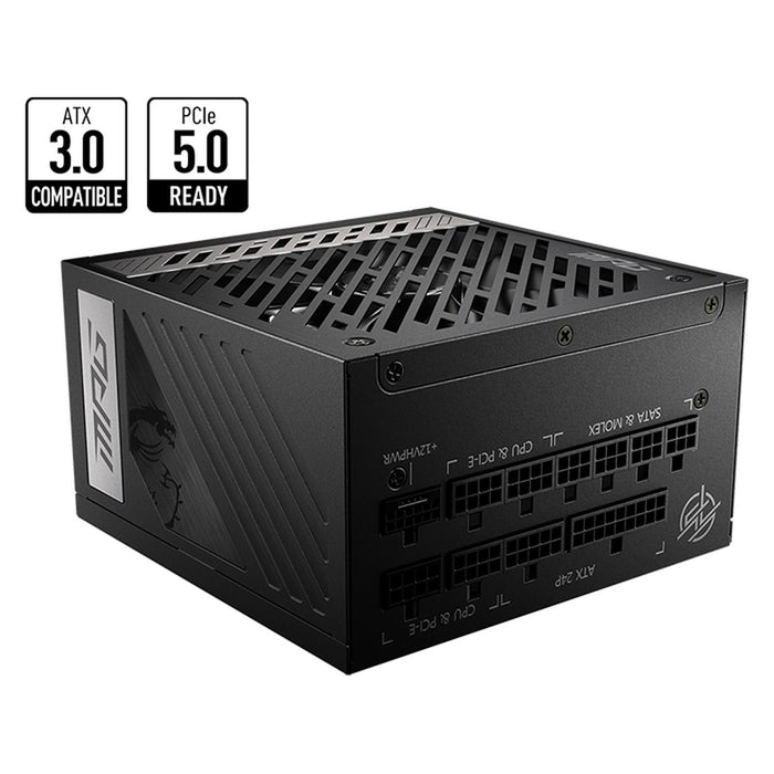 Fuente de Poder PC 850W Gamer MSI 80 Plus Gold MPG A850G PCIE5