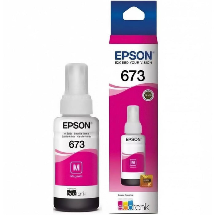 Botella Tinta EPSON T673 L800 L805 L810 L850 L1800 Magenta T673320-AL