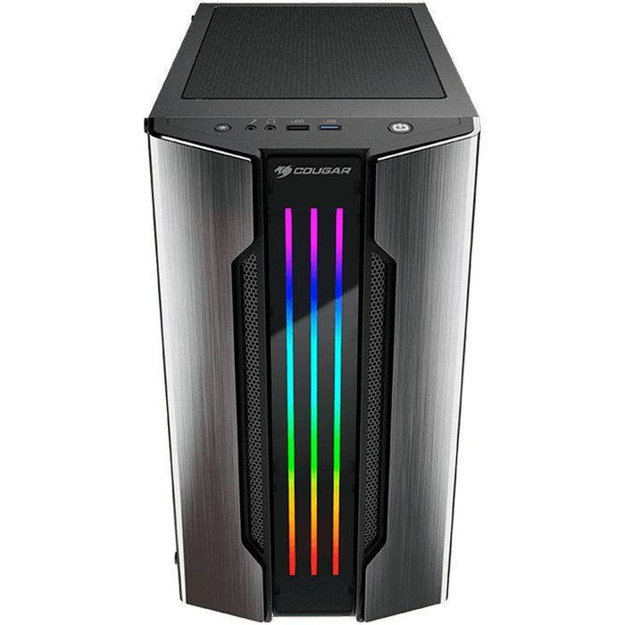 Gabinete Gamer COUGAR GEMINI M IRON RGB Cristal Templado