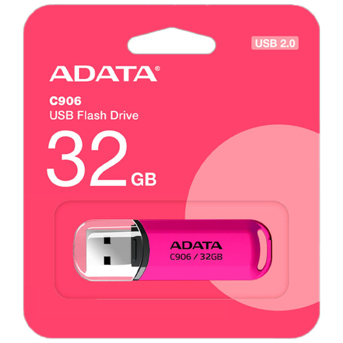 Memoria USB 32GB ADATA C906 2.0 Flash Drive Rosa AC906-32G-RPP