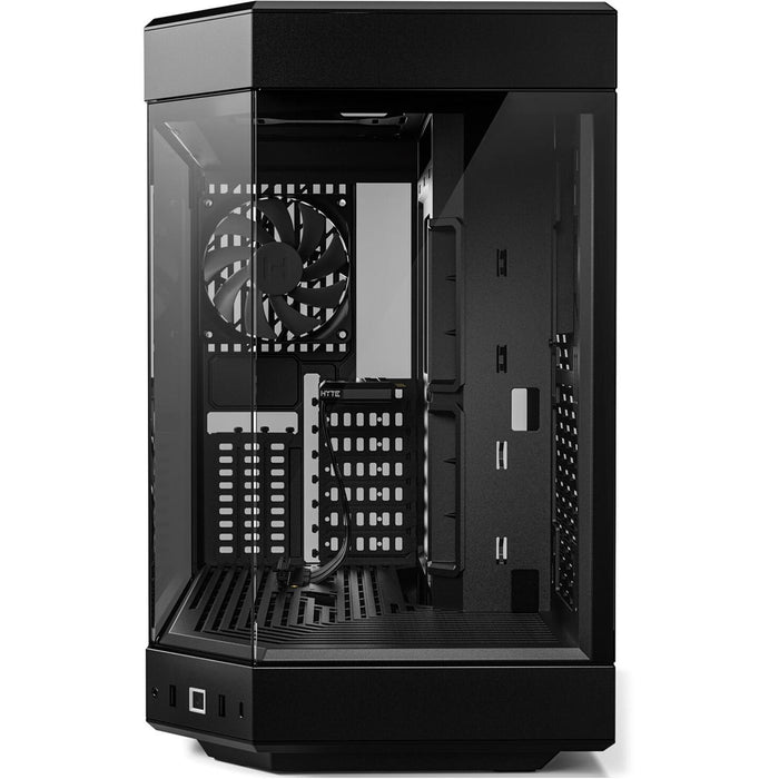 Gabinete Gamer HYTE Y60 E-ATX Media Torre 3 FAN Cristal Templado USB-C Negro CS-HYTE-Y60-B