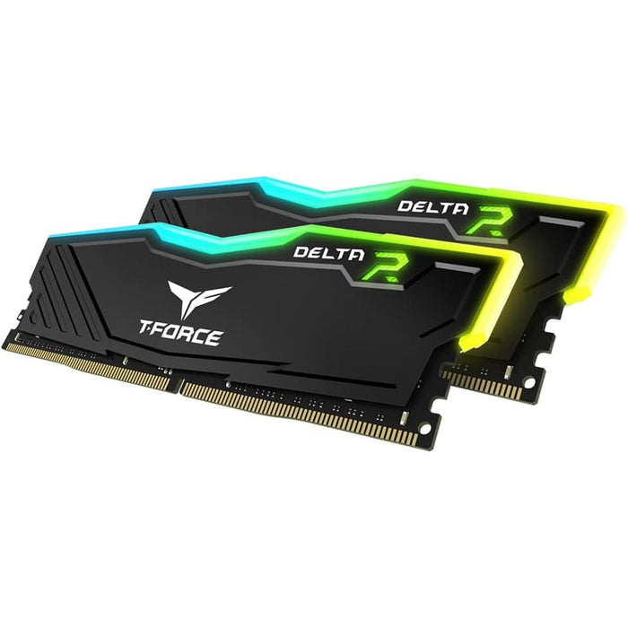 Memoria RAM DDR4 32GB 3200MHz TEAMGROUP T-FORCE DELTA RGB 2x16GB Negro TF3D432G3200HC16FDC01