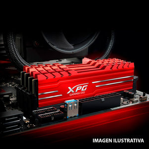 Memoria RAM DDR4 8GB 3000MHz XPG GAMMIX D10 1x8GB Rojo AX4U30008G16A-SR10
