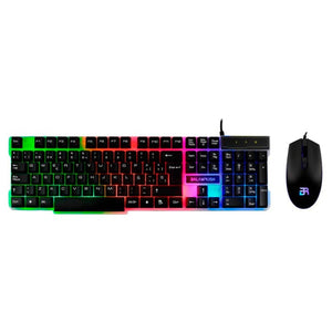 Kit Teclado y Mouse Gamer BALAM RUSH Vortex XDO5 LED USB BR-930727