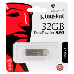 Memoria USB 32GB KINGSTON DataTraveler SE9 2.0 Metalica DTSE9H/32GBZ